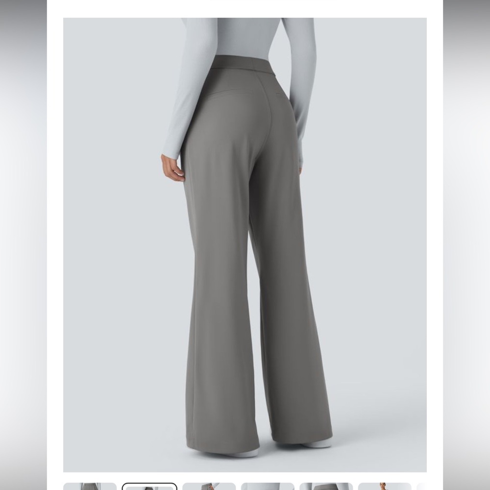 NWT-Halara Flex™ DayStretch High Waisted Pocket Work Flare Pants - Picture 2 of 4